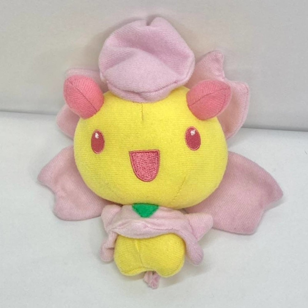 Cherrim Pokemon Plush Stuffed Animal 6"  Pink Yellow Jakks Pacific